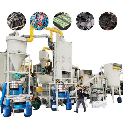 Embalagem padrão Equipamento de reciclagem de baterias de íons de lítio para massa negra sustentável