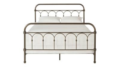 Retro Fireproof Odm Industrial Style Metal Bed Frame For Bedroom