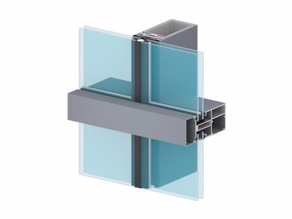 Professional  Aluminium Curtain Wall Profile Thin  Aluminium Extrusion Frame