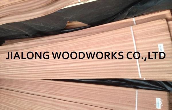 Sapele Wood Quarter Cut Veneer Sheet Natural Pink For Plywood