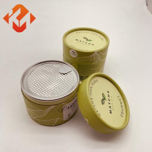 Cylindrical sealed kraft paper tube food grade paper can tube packaging for powder food can be customized