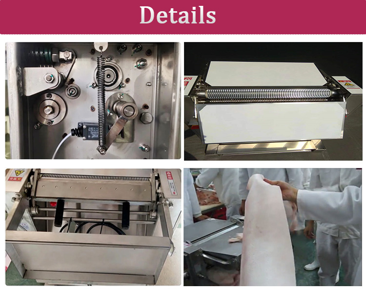 Semi-Automatic Electric Pork Skin Beef Meat Membrane Peeling Machine