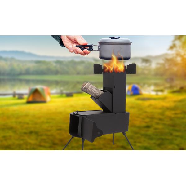 Camping Firewood Stove, Cast Iron Outdoor Wood Burning Stove Portable Detachable Camp Stoves, Accessories Outdoor
