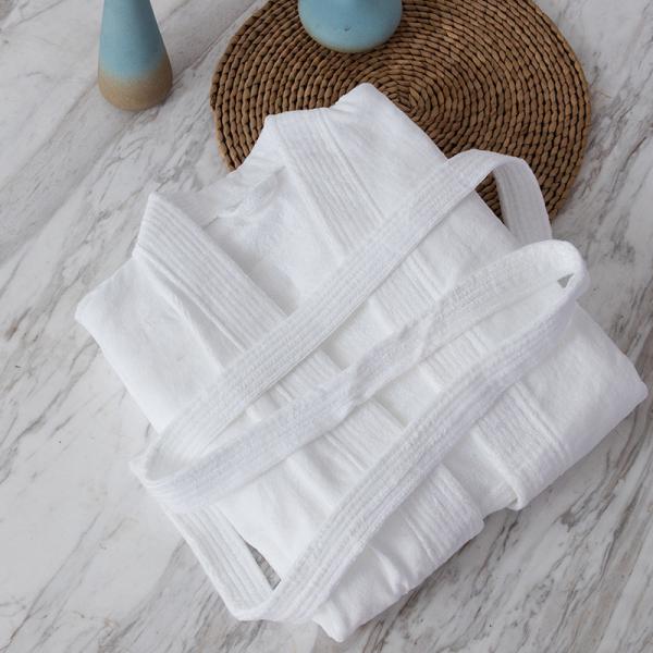 Blue SPA Luxury Terry Cloth Robe Terry Cloth Housecoat For Home