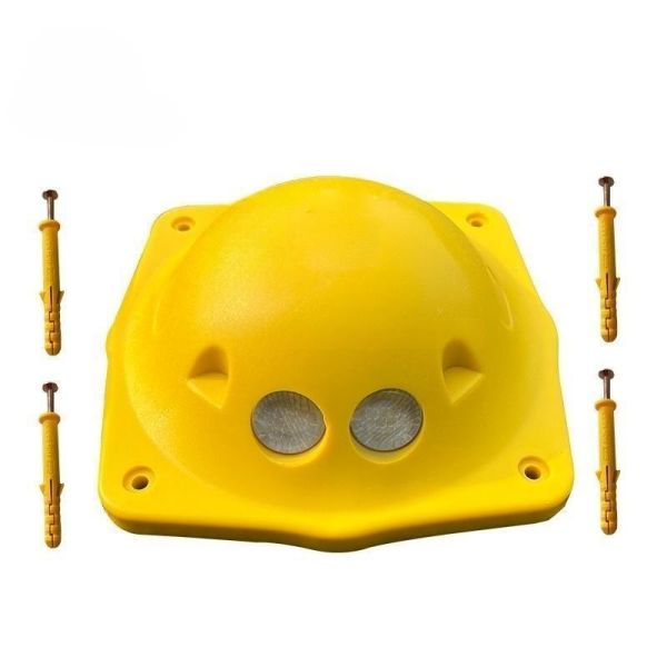 Yellow ABS Plastic Road Stud Pavement Marker with 170*170*45mm 173*173*65mm 200*200*70mm Sizes for Traffic Safety