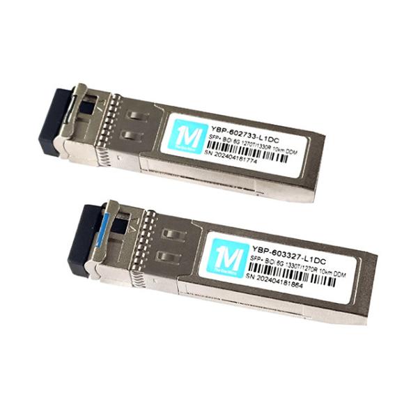 Single Mode Fiber 6G SFP BIDI 10km 1270nm/1330nm WDM LC Connector DDM Optical Transceiver with Speed Data Transmission