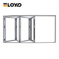 3 portes de patio pliables en aluminium à panneaux thermique sur mesure