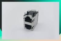 Par le trou montant le connecteur de réseau de 8P8C 2X1 RJ45