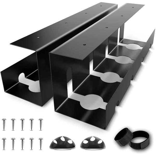 Office Organizer Product 2 Pack Aluminum Cable Organizer Basket для управления кабелями