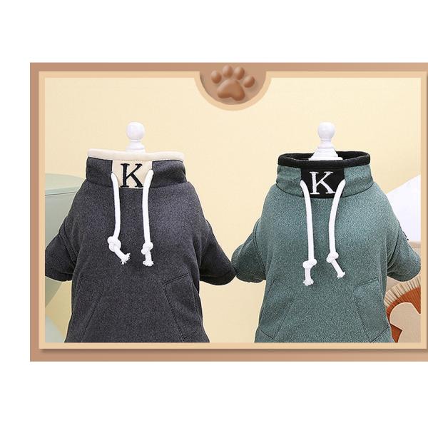Comfortable Dog Jumper Coat Warm 2 Layers Fleece Lined Classic Knitted Winter Clothes