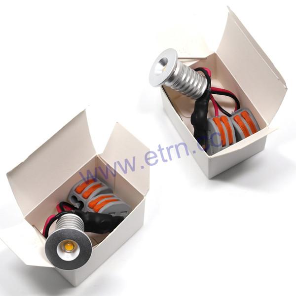 Bright Luminescenc 9-28VDC 2W Super MINI LED Downlights Cabinet ceiling embeded Spotlight