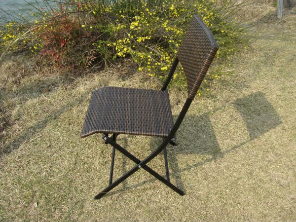 Pool / Beach Leisure Resin Wicker Chair Set With Aluminum Frame