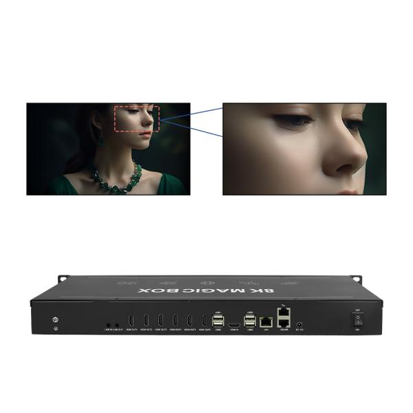 Répartiteur mural vidéo HDMI professionnel 6xHDMI1.3 Interface de sortie Alimentation DC 12V 2A pour affichage vidéo sans couture