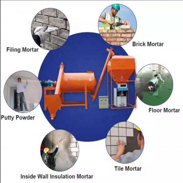Full Automatic Dry Mortar Production Line for Manufacturing Plant and Construction Works with Energy & Mining Applications