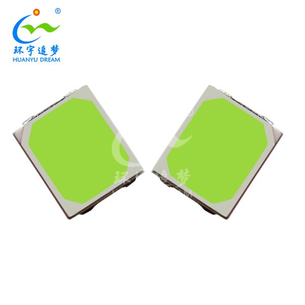 High Voltage 2835 SMD LED Chip 18V 36V 54V 72V Phosphor Green for Ambient lighting, aquarium lights