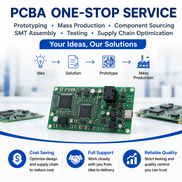 PCBA One-Stop Prototyping Mass Production Service Component Sourcing SMT Assembly Testing and Supply Chain Optimization