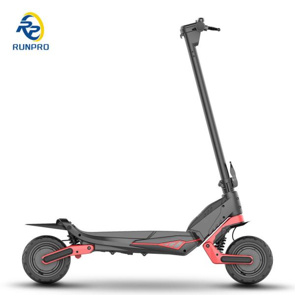 Scooter elétrico dobrável de motor duplo de 48V10.4Ah com estrutura de liga de alumínio e luz LED
