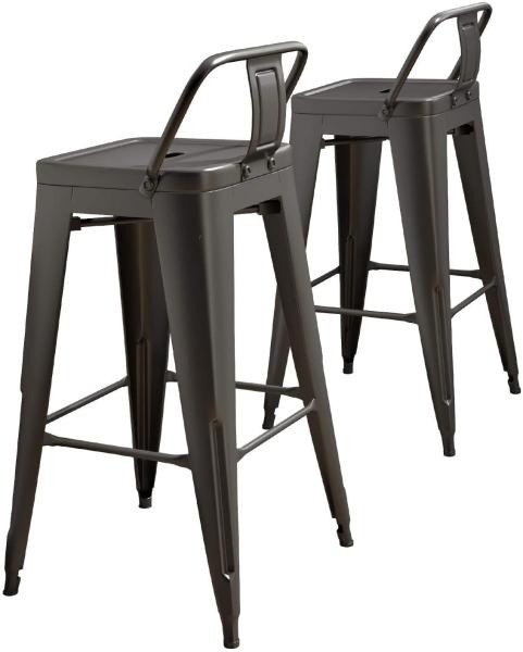 Chic Dining Bistro Cafe Stackable Metal Restaurant Chairs , Stackable Metal Dining Chairs