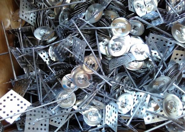 Steel Perforated Base  Insulation Pins Fix Insulation Rough Surface12Ga Dia 63.5mm