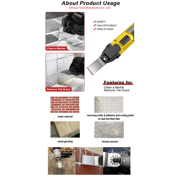 HCS E Type Flush Cut Multi Tool Tile Cutter Blades Tough Applications
