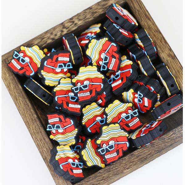 Halloween Series Silicone Focal Beads DIY For Pen Keychains
