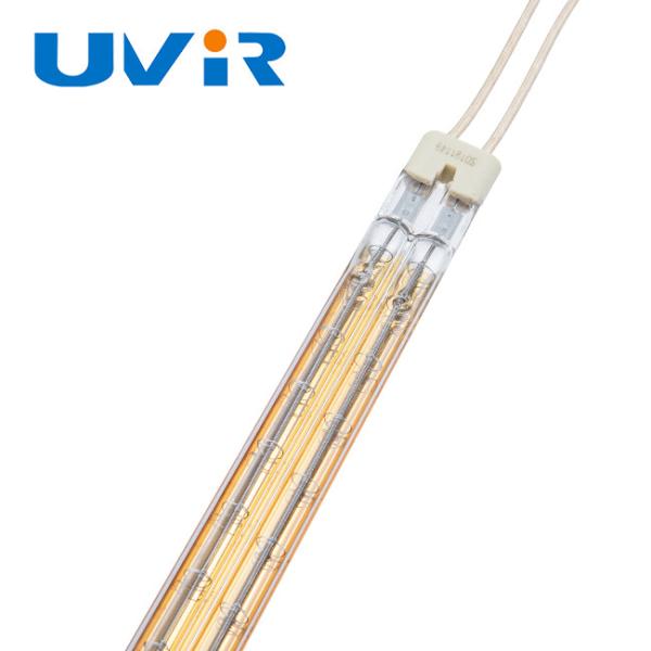 440V 4000W C Type Twin Tube Infrared Heating Lamp Gold Coated