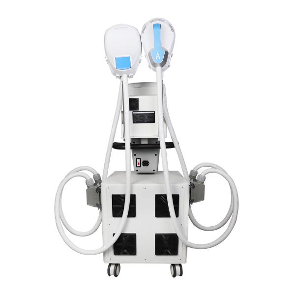 Máquina esculpindo branca dos músculos oblíquos abdominais com exposição de