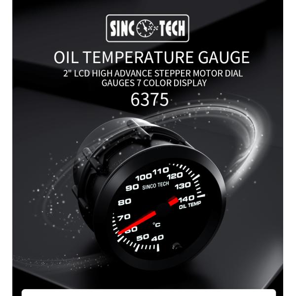 Датчик Temp масла Autometer дисплея LCD с экраном 2,5 дюймов