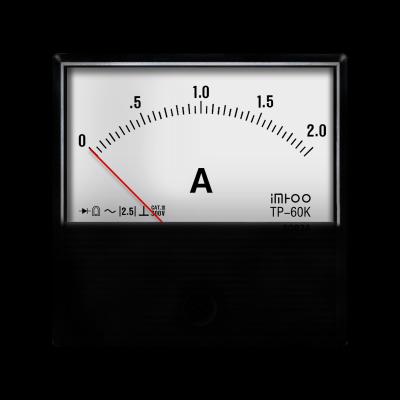 TP-60K Analog AC Ammeter 0-2A Panel Amp Meter for Welding Machine & Power Distribution Equipment