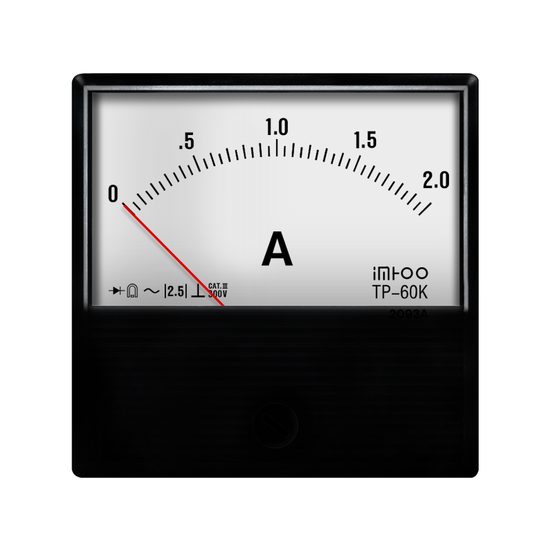 TP-60K Analog AC Ammeter 0-2A Panel Amp Meter for Welding Machine & Power Distribution Equipment
