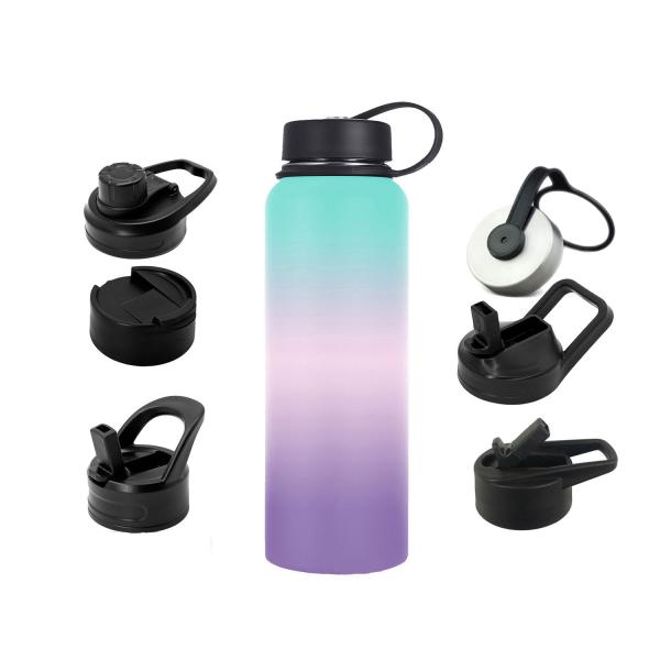 Custom Logo Wide Mouth Vacuum Insulated Water Bottles Bpa Free