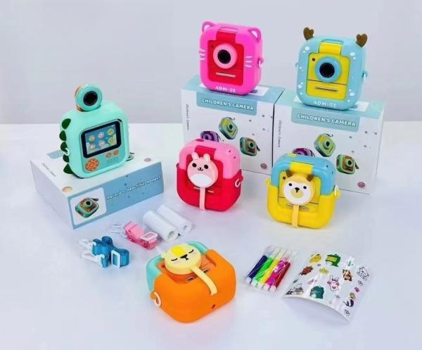 Cámara de impresión instantánea M8 Mini para niños, pantalla de 2.4 pulgadas, cámara de impresión para niños con 3 juegos