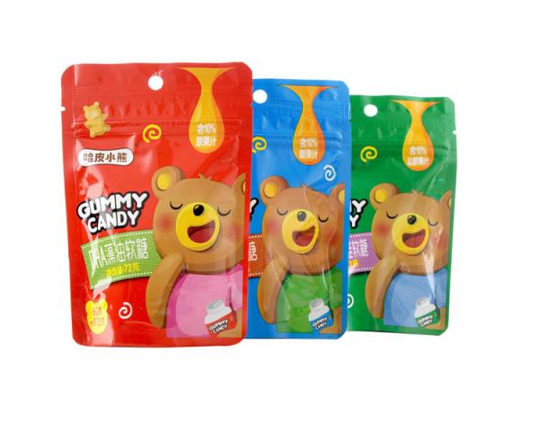 Yummy Mini Tropical Gummy Bears , Strawberry Gummy Candy With Calcium Zinc
