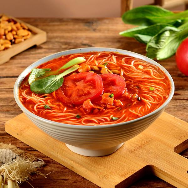 Non Fried Instant Vegetarian Noodles Tomato Sauce Flavor instant noodles China noodles