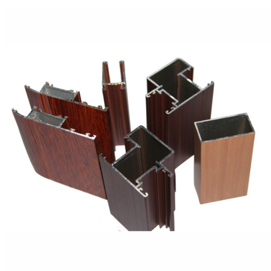 3D Touching Wood Finish Aluminium Profiles Heat Transfer For Outdoor