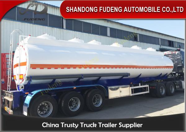 9000 Gallon Fuel Tanker Semi Trailer Optional Dimension High Strength Steel Material