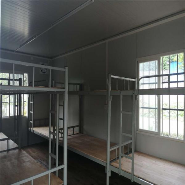 fast assembly metal 20ft container house with bathroom and kitchen for dormitory