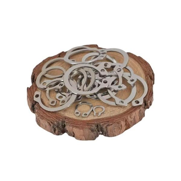 Stainless Steel Retaining Rings for M3M4M5M6M8M10M12M14M16M240M18M20M22M24M27 Sizes External and Internal Circlip Rings
