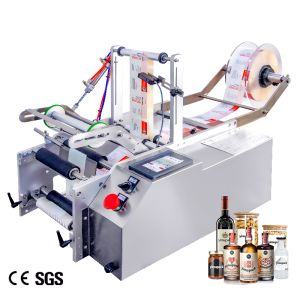 Precision Water Bottle Labeling Machine Printing Applicator 40BPH 110V