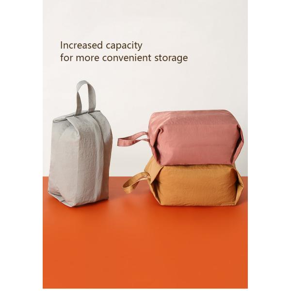 Large Capacity Canvas Cosmetic Bag for Convenient Travel and Makeup Organization