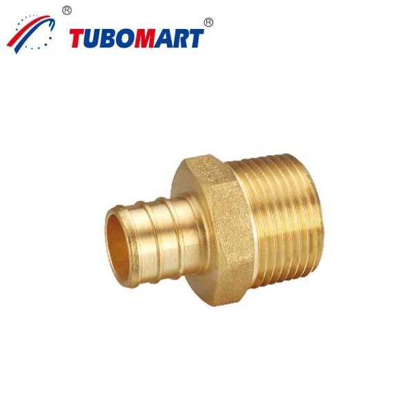 Lead Free Crimping Pex Pipe Fittings 200 Psi Water Supply Plumbing Crimp Connectors