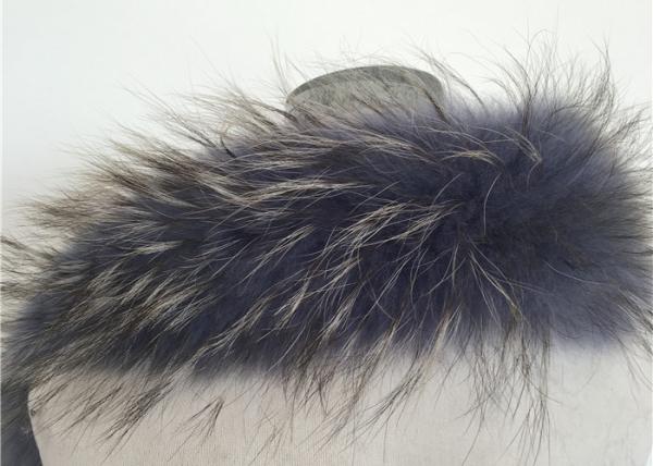 Natural Red Genuine Raccoon Fur Hood Trim , Ladies Fur Collar