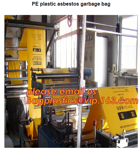 CONSTRUCT FILM, Asbestos bag, clean-up bags, disposable garbage bag thick plastic bag for asbestos