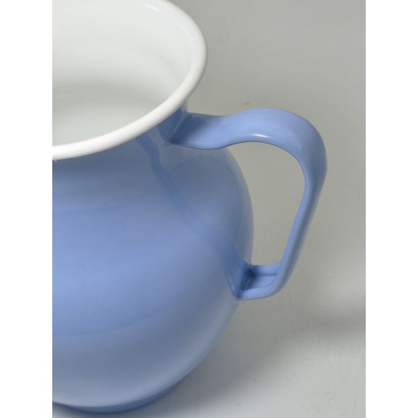 Solid Color Plain Belly Shaped Enamel Pitcher Durable Enamel Kettle Enamel Tableware For Daily Drink Storage