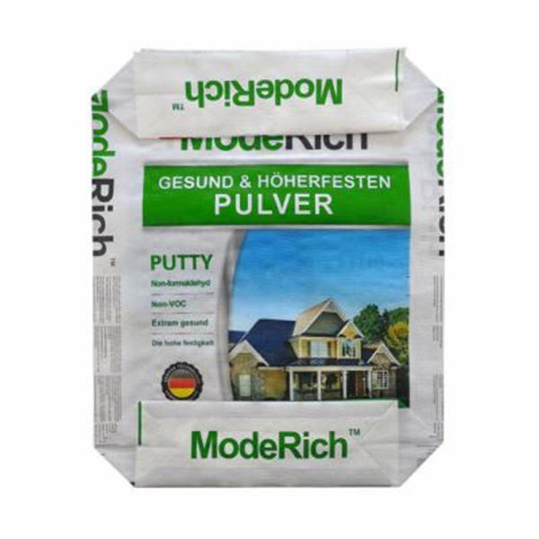 Colorful BOPP Printing AD Star Bags PP Block Bottom Bag for Dry Mixtures Packaging China manufacture