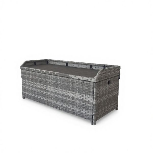 2026 New Large-Capacity Retro Brown Rattan Storage Factory Wholesale Double Seat Available