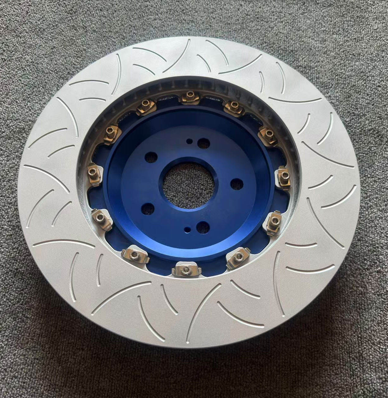 Drilled Black Hat Front Floating Brake Disc For Infiniti FX G Coupe G Saloon