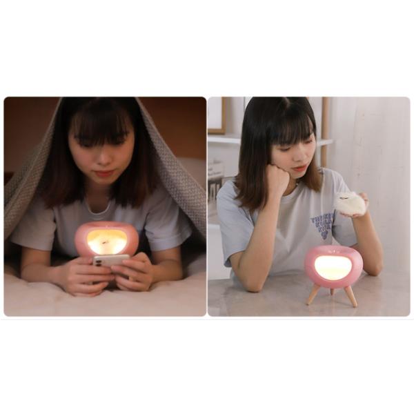 1200mAh Atmosphere Bedroom LED Night Light 145x138x136mm USB Charging