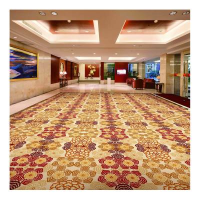 Le casino tapissent le tapis de luxe rouge de laine avec la technologie tissée par machine