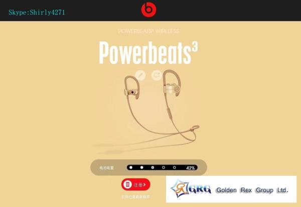 100% Original Beats By Dr. Dre Powerbeats3 Wireless Balmain Earphone with two colors stock it